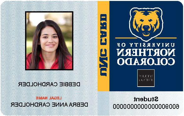 Student UNC ID card. 