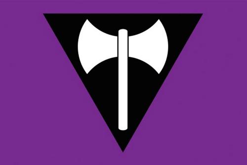 Labrys Lesbian Pride Flag